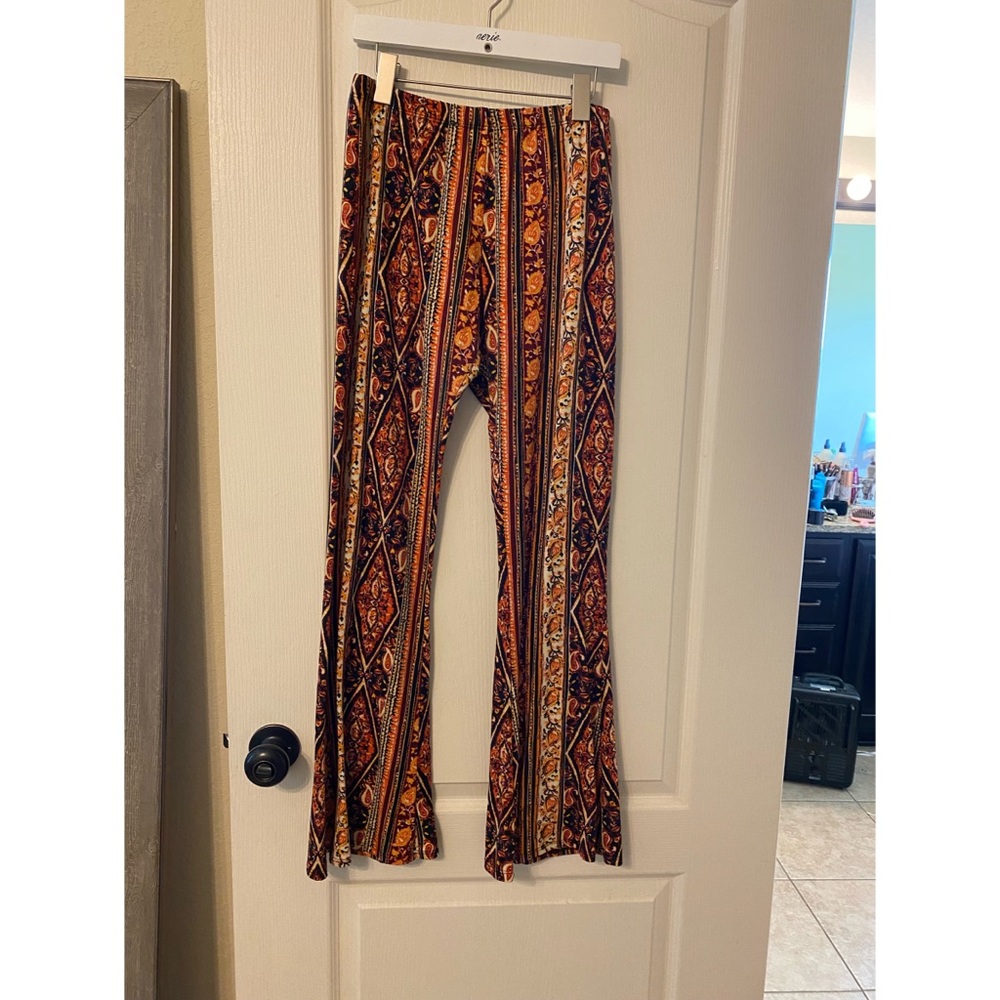 Flare printed leggings